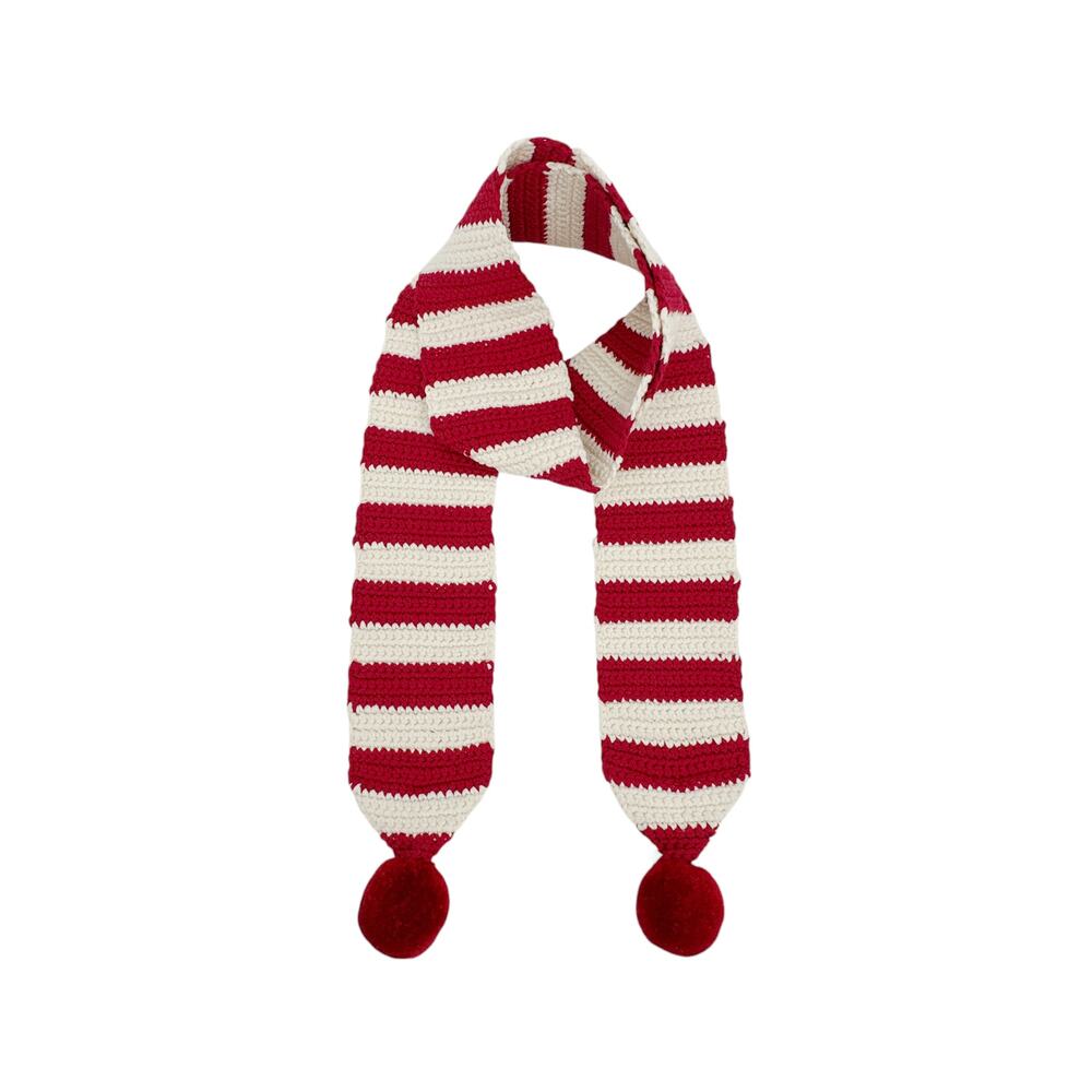 AMI Alexandre Mattiussi Crochet Pompom Scarf